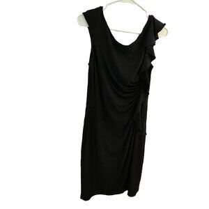 White House Black Market Sleeveless Black Dress Size 8 EUC